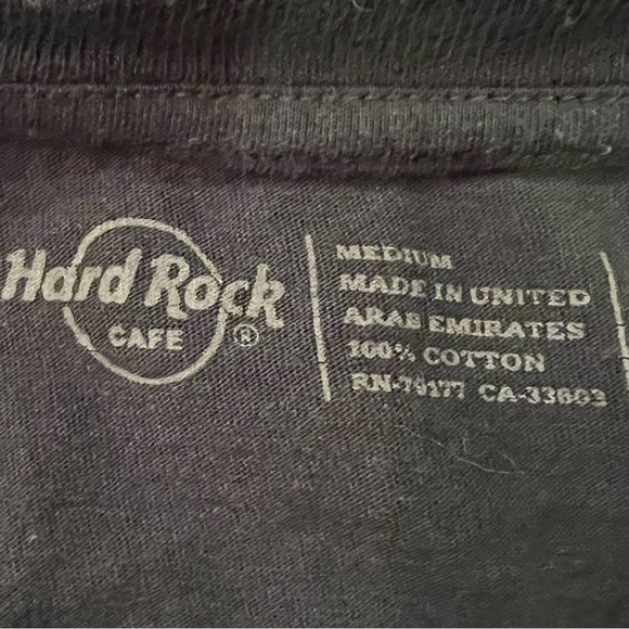 Hard Rock Cafe Embroidered Shirt Tee from Atlanta size Medium Fitted - Picture 11 of 12